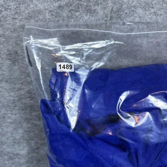 VTG Columbia Windbreaker Mens XL Blue Green 1/2 Zip Pullover Jacket Packable - Picture 13 of 13